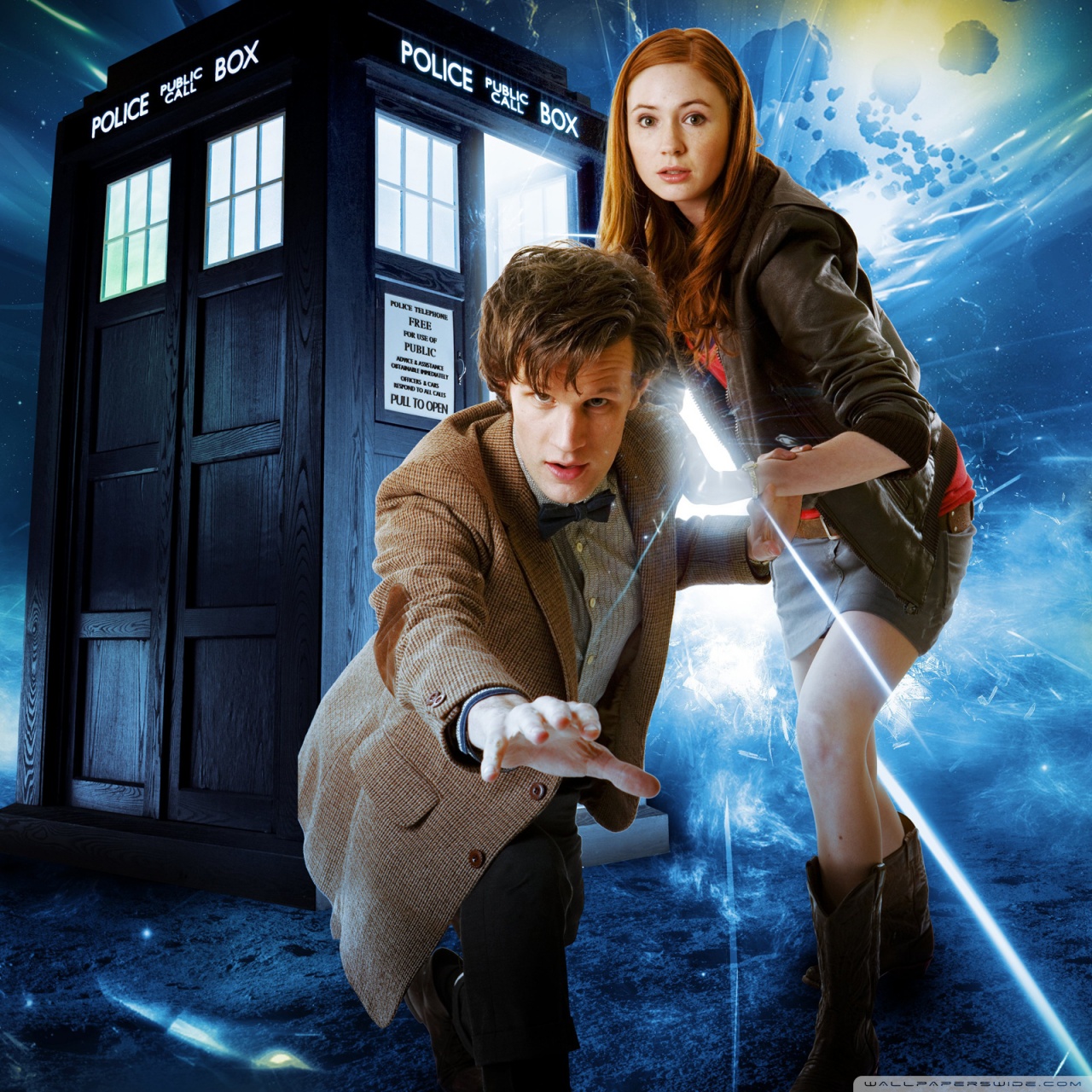 Doctor Who Matt Smith And Karen Gillan HD Desktop
