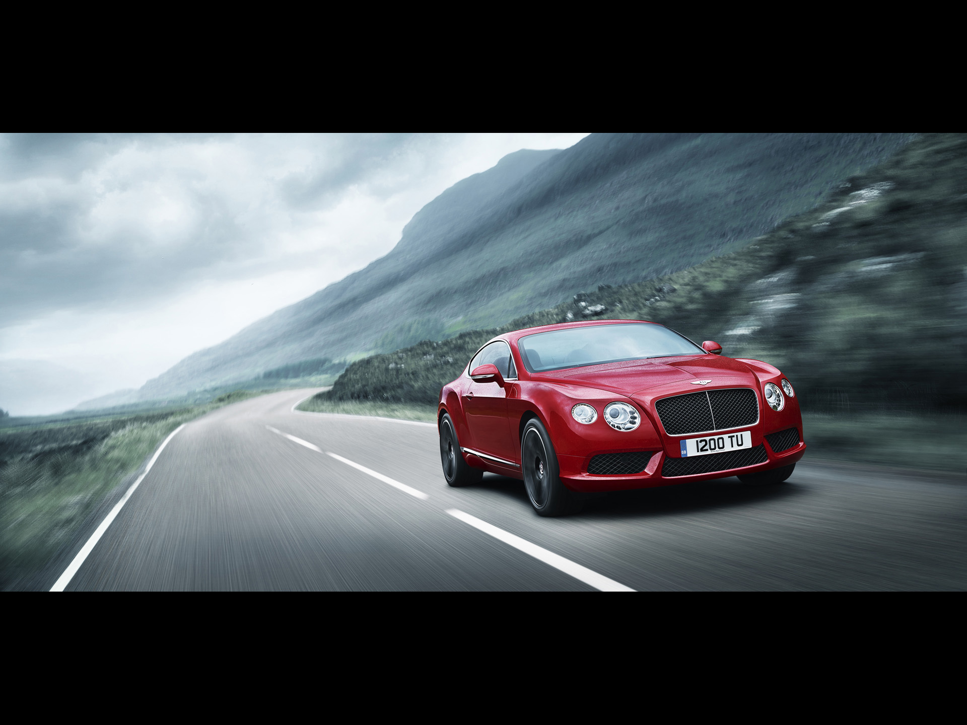 Bentley Continental Gt V8 Red Speed Wallpaper