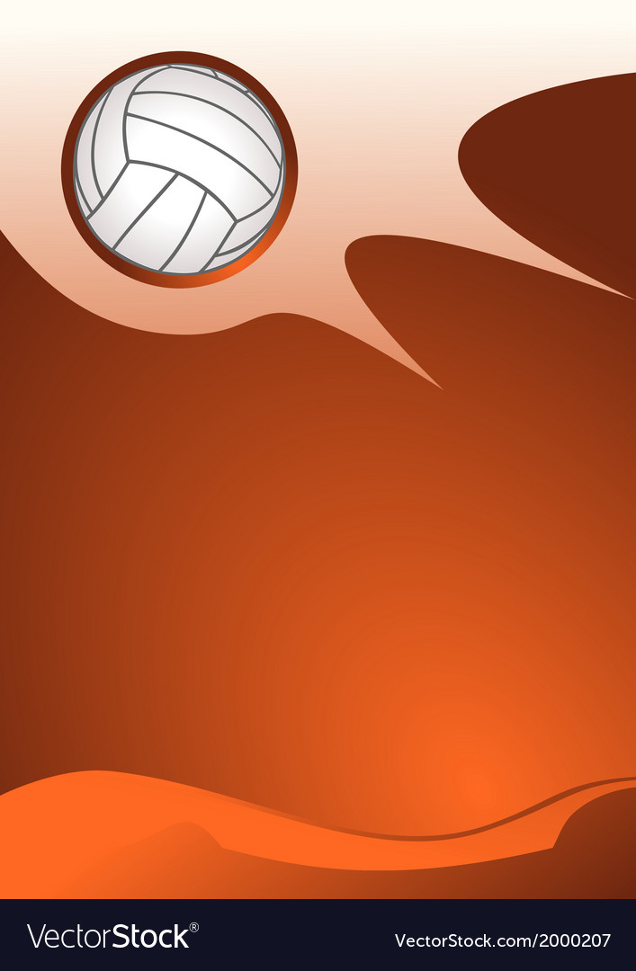 Volleyball Background Royalty Vector Image