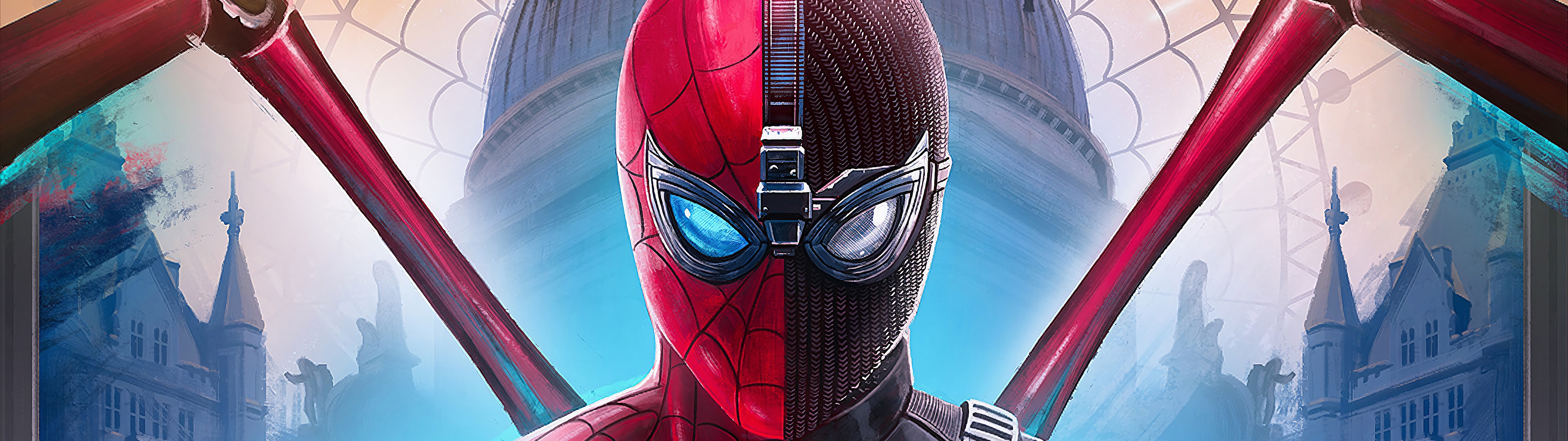 Spider Man Far From Home Iron Stealth Suit 8k Wallpaper