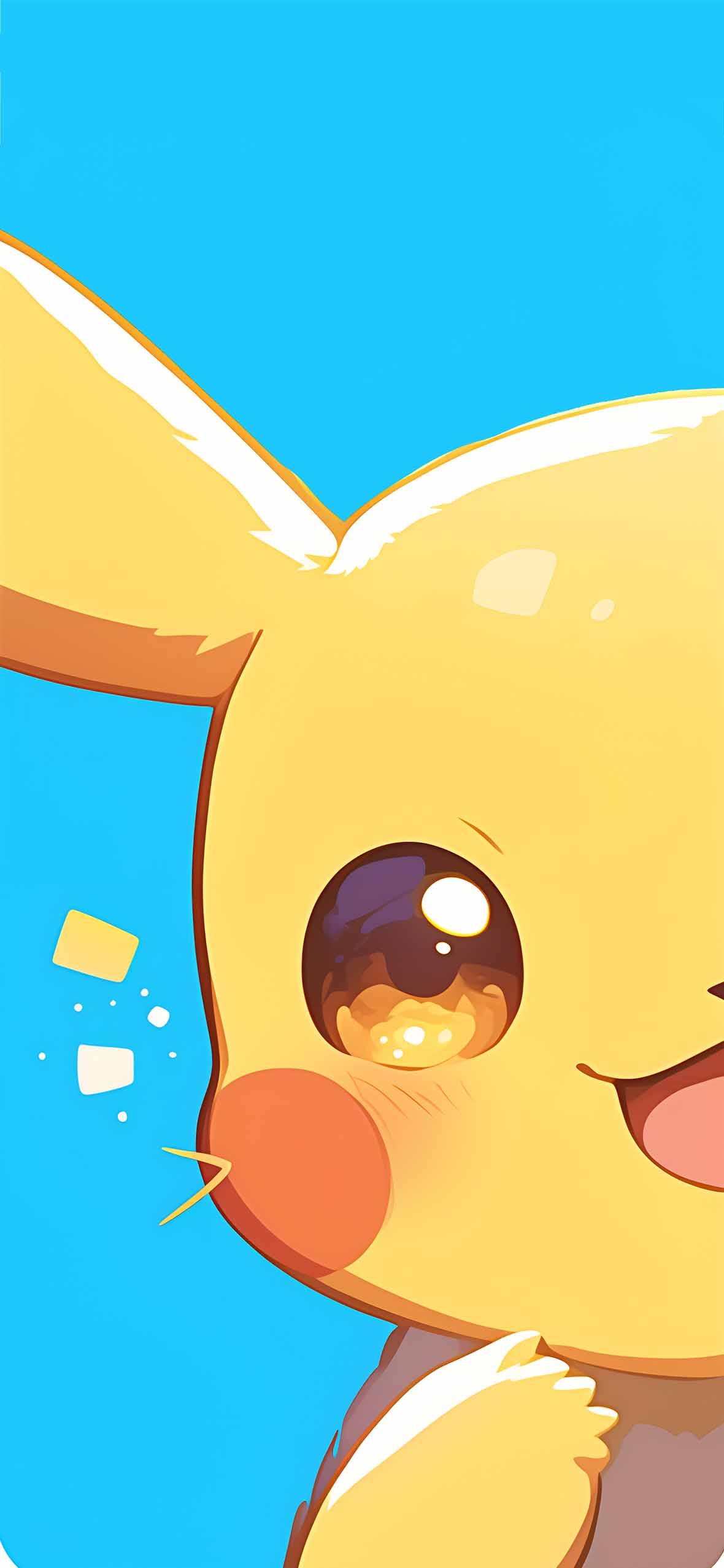 Pikachu Eevee Kawaii Matching Wallpaper