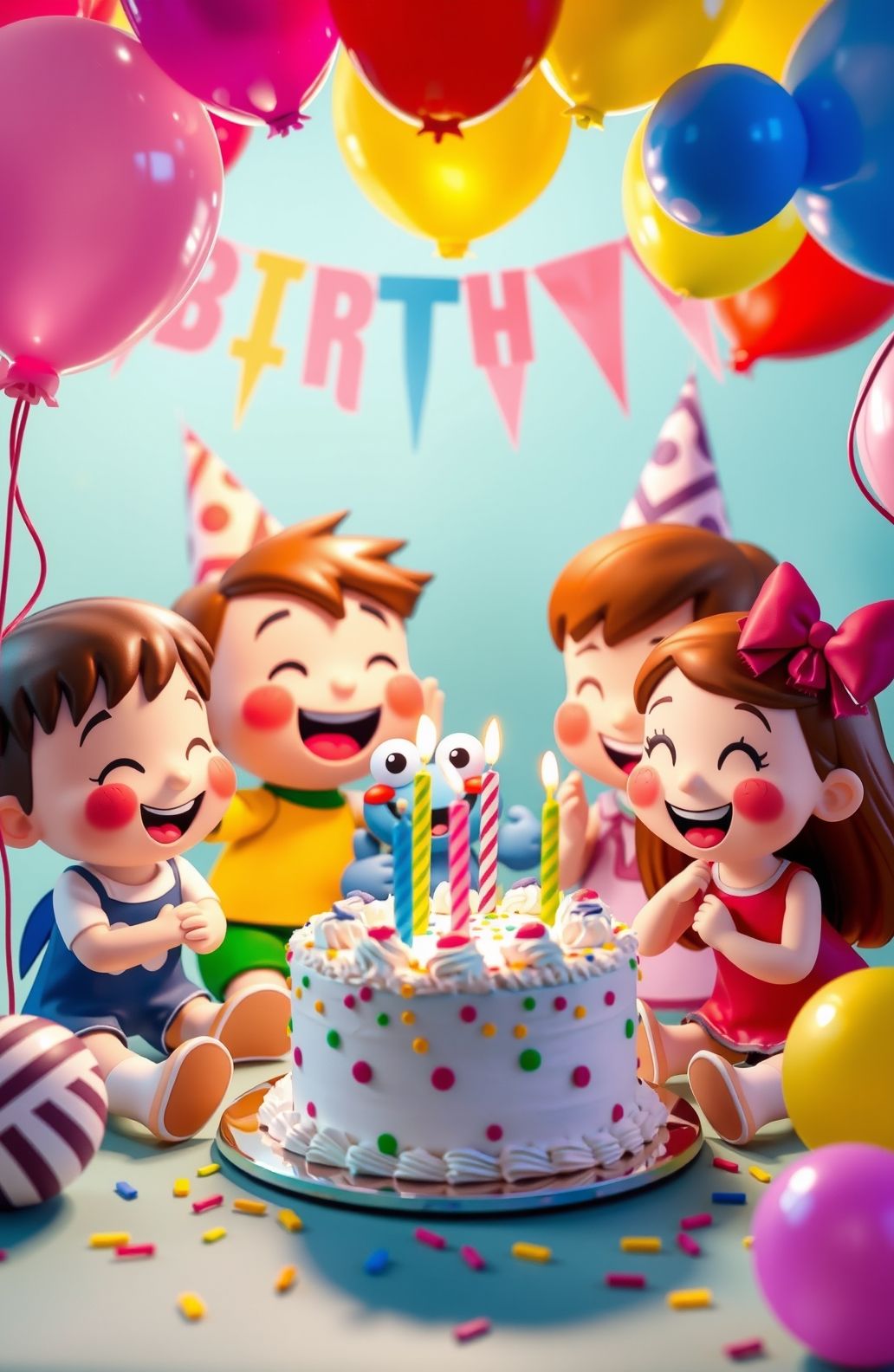 Cocomelon Happy BirtHDay Wallpaper