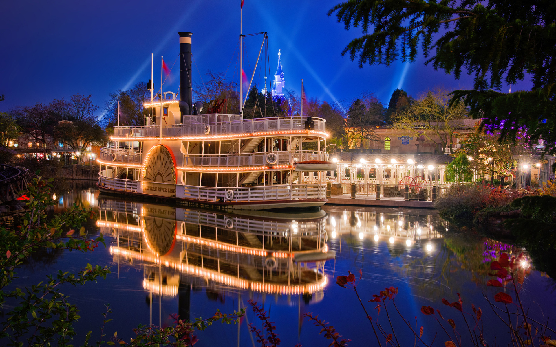 Molly Brown Riverboat Disneyland Park widescreen wallpaper Wide