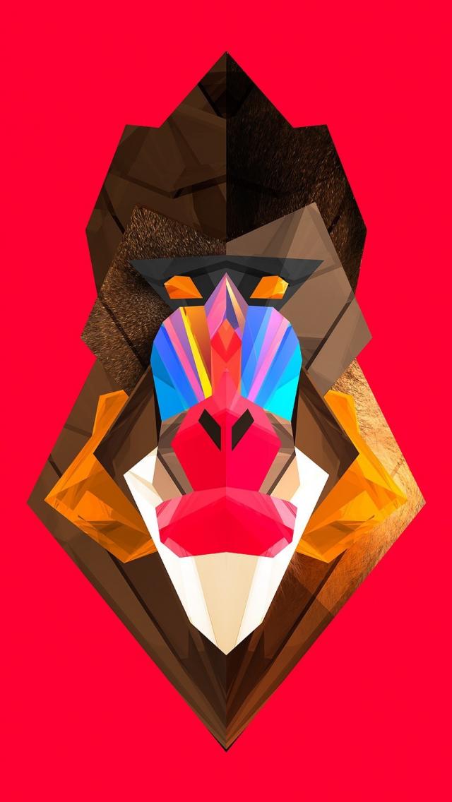 Justin Maller Abstract Animals Baboon Digital Art Wallpaper