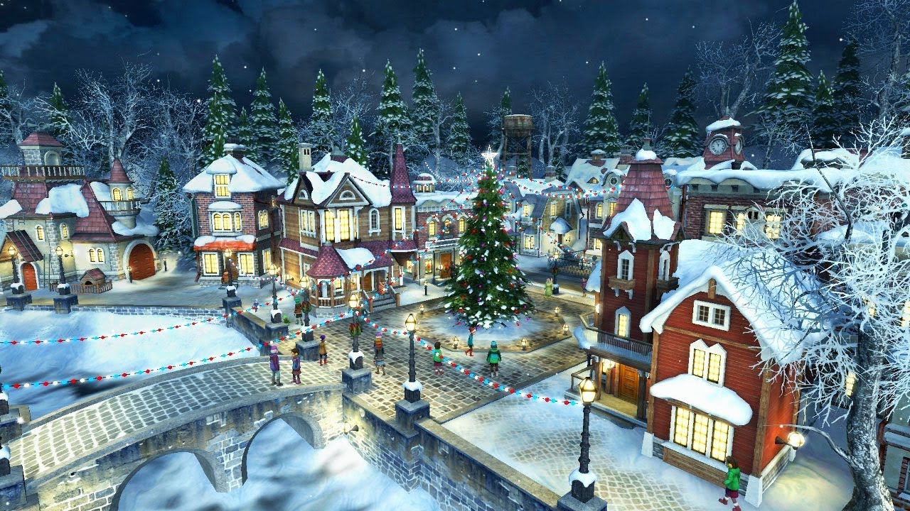 Snow Village 3d Screensaver Live Wallpaper HD