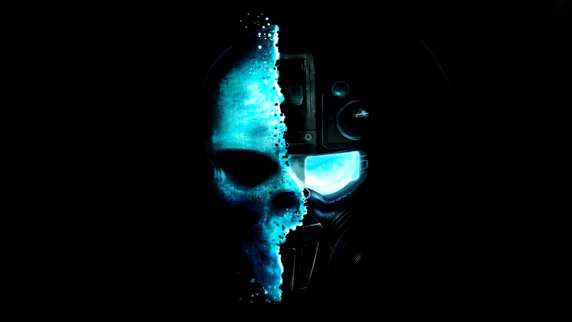 Cool Blue Skull Wallpaper Pc