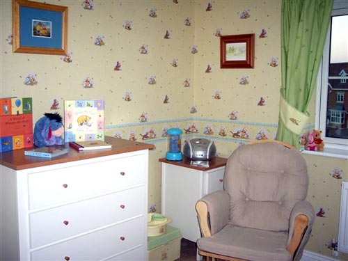 The Pooh Wallpaper And Border Matching Curtains Fitted Carpet