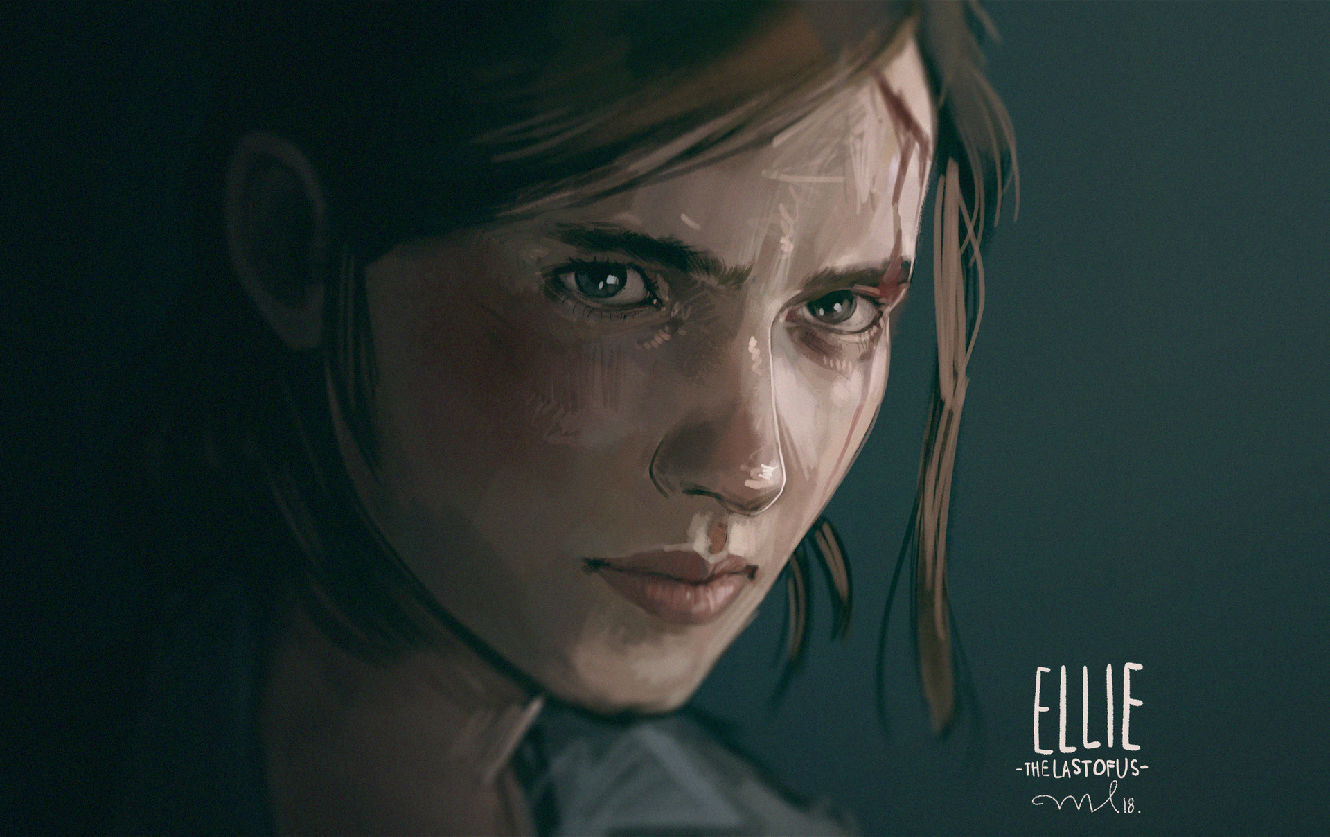 Wallpaper of Ellie The Last of Us Part II Video Game background