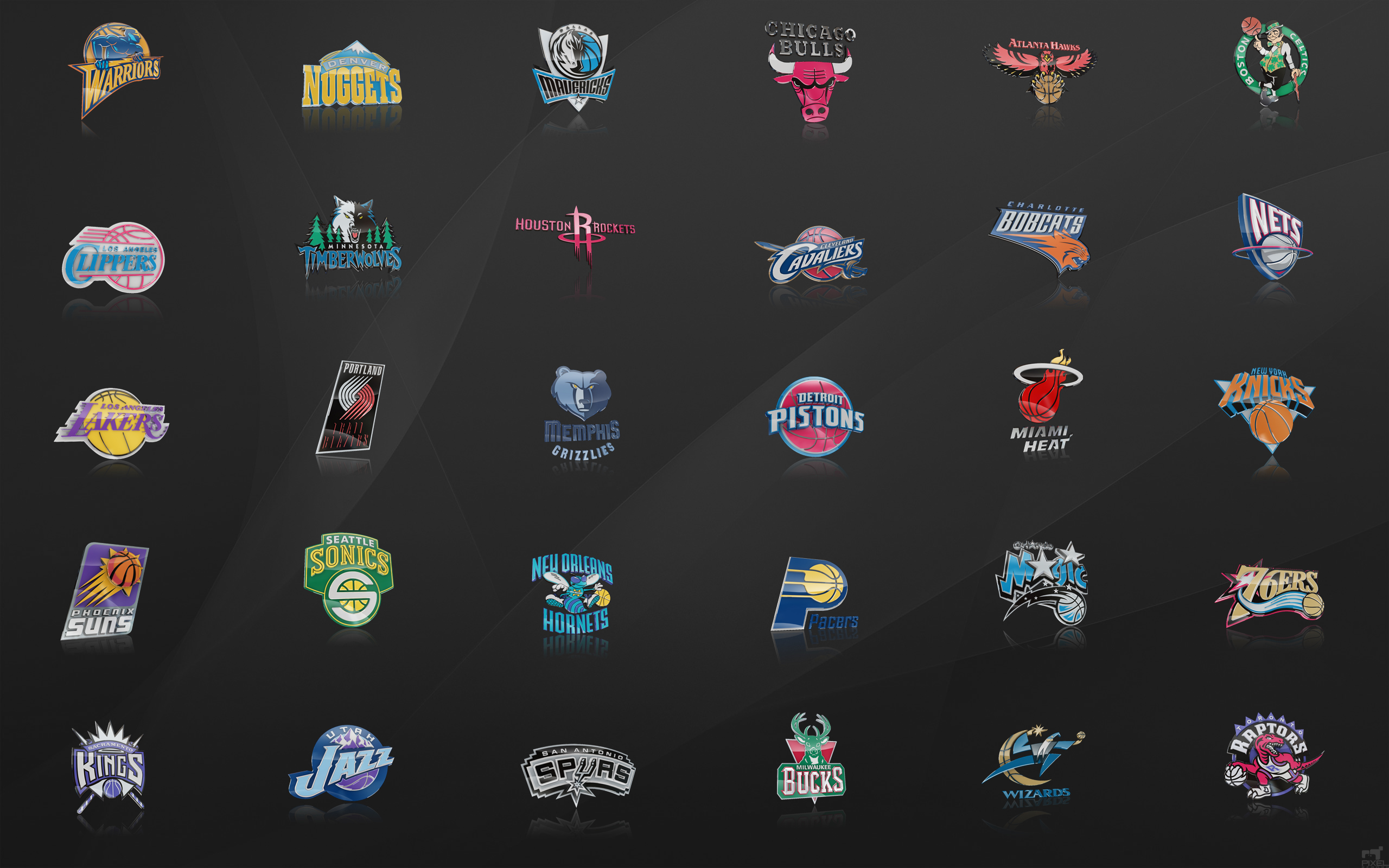 NBA Team Logos Wallpaper by nbafan on