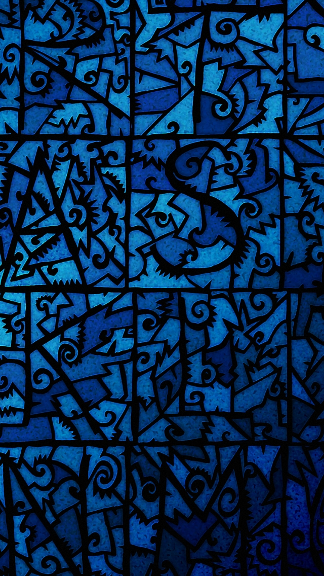 Free download Blue Stained Glass iPhone 5s Wallpaper Download iPhone