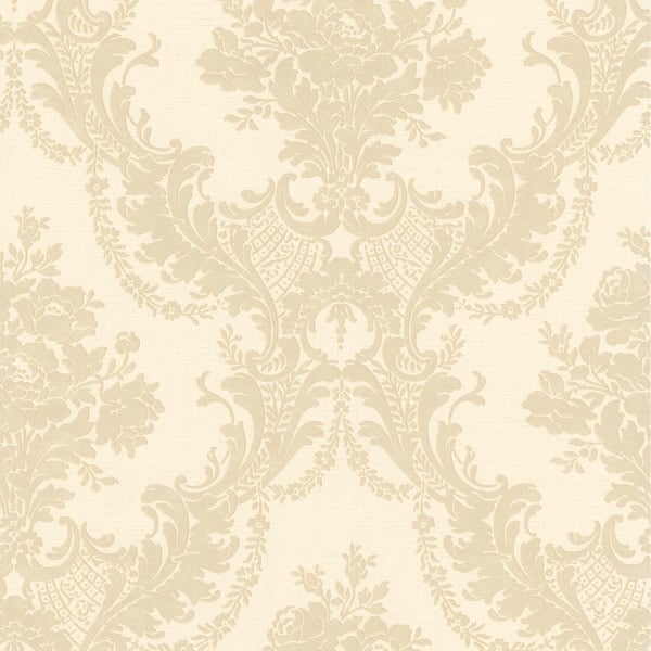 298 30331 Cream Damask   Trianon   Beacon House Wallpaper 600x600