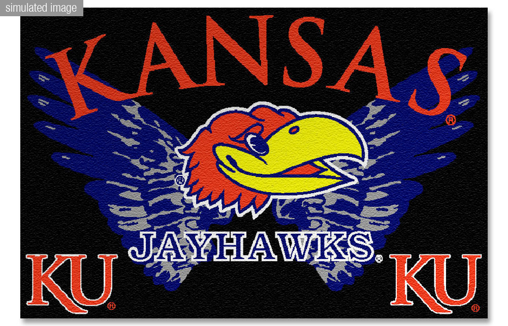 Kansas Jayhawks Fashion Area Rug