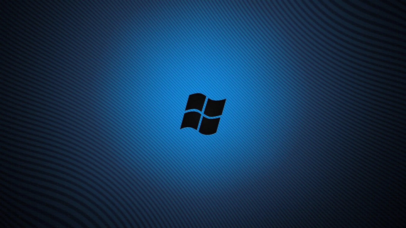Wallpaper Windows Blue Black Logo Tablet