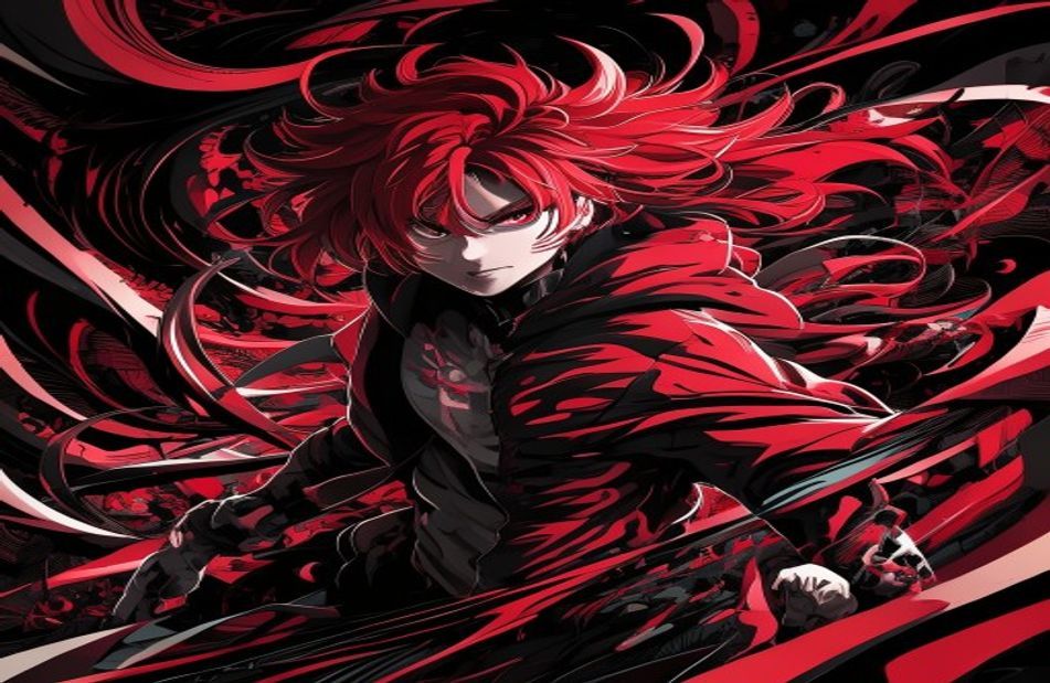Red And Black Anime Wallpaper