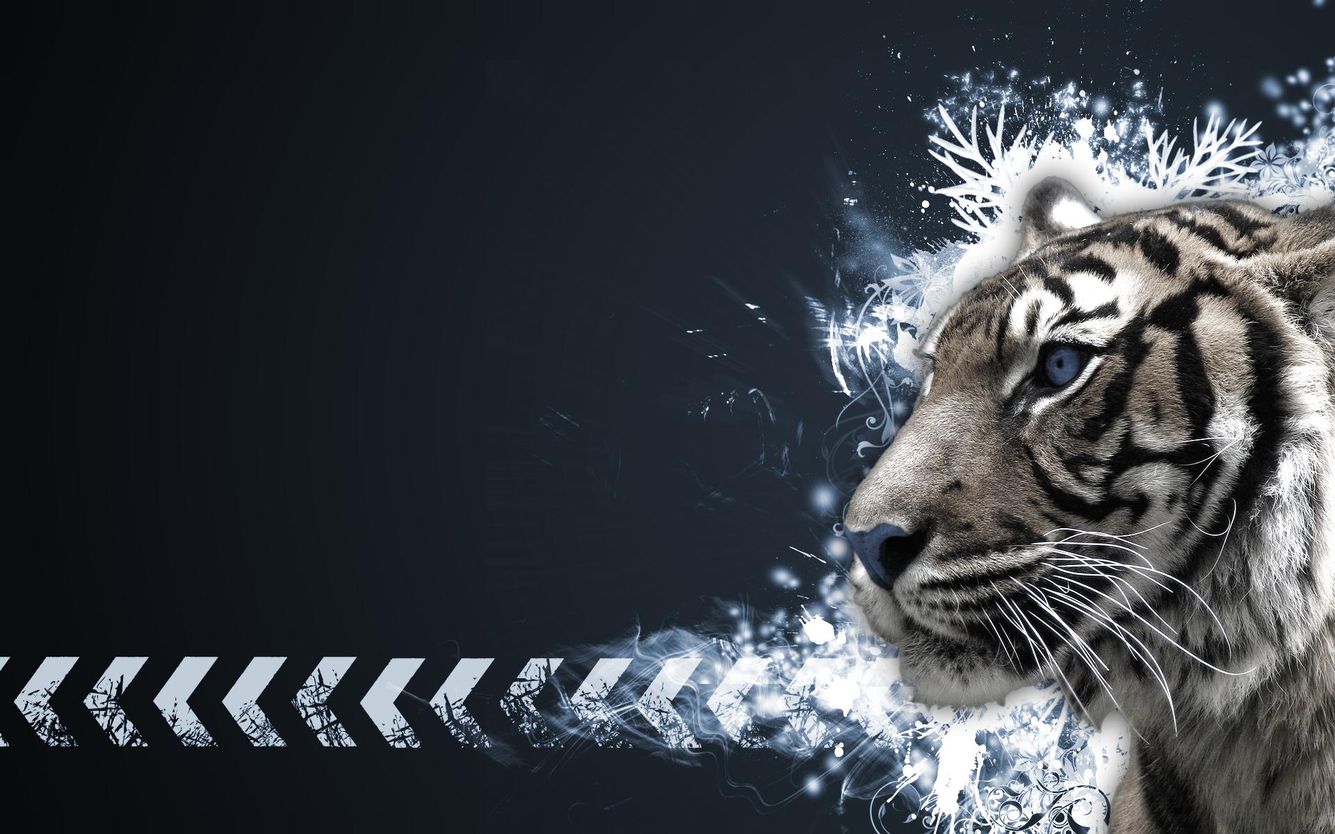 Abstract Tigers Wallpaper