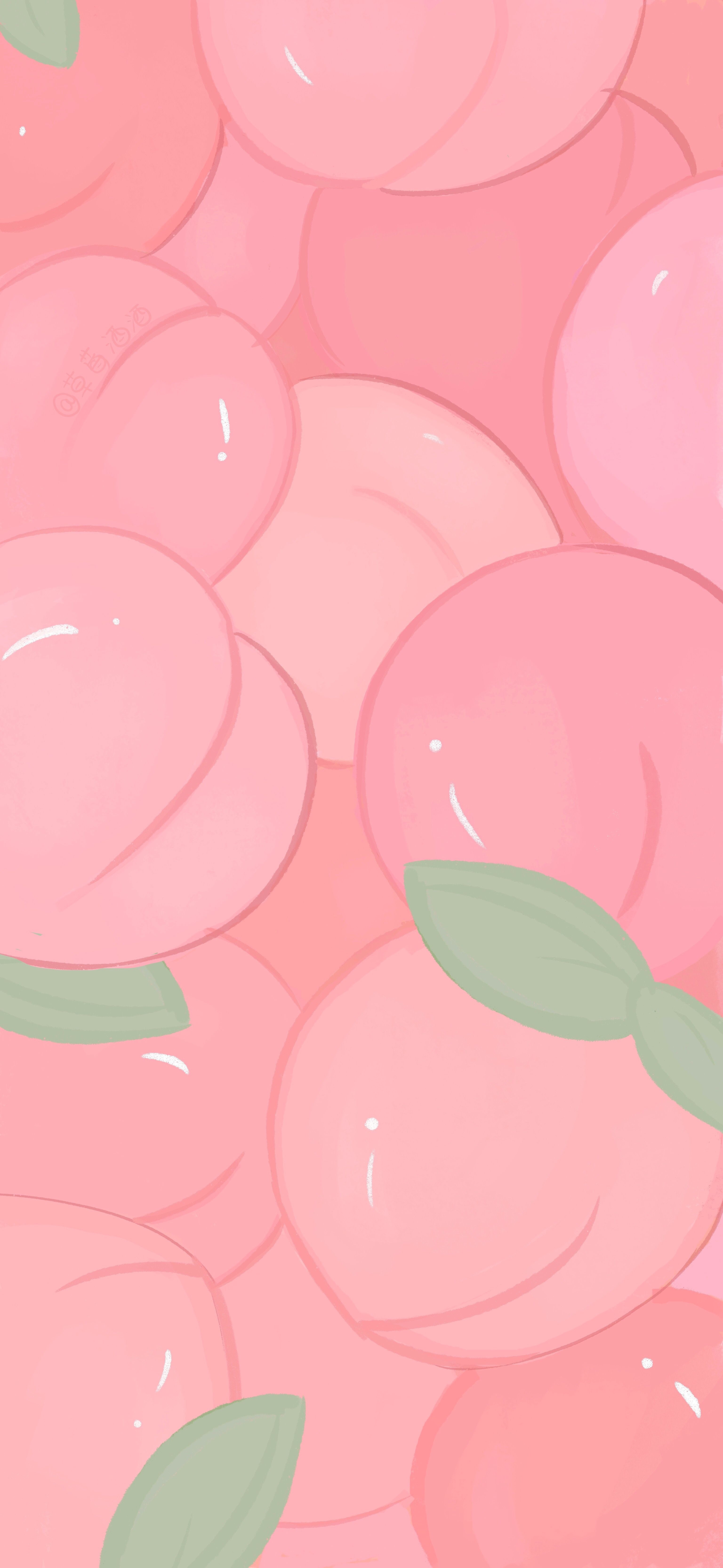 Kawaii Peach Wallpaper