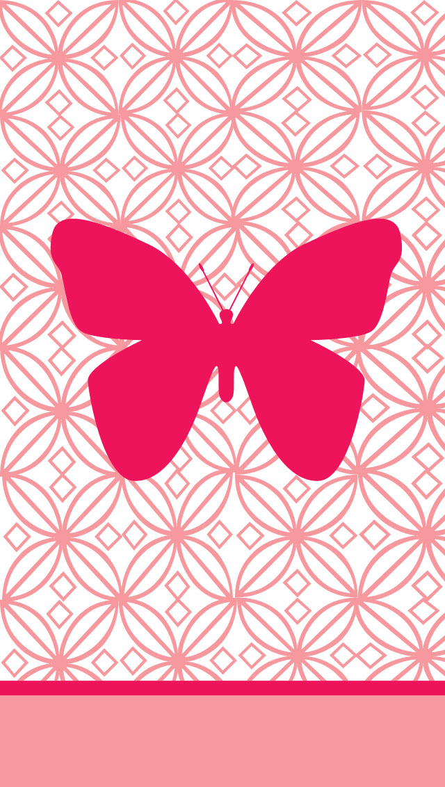 Butterfly Design Iphone5 Wallpaper