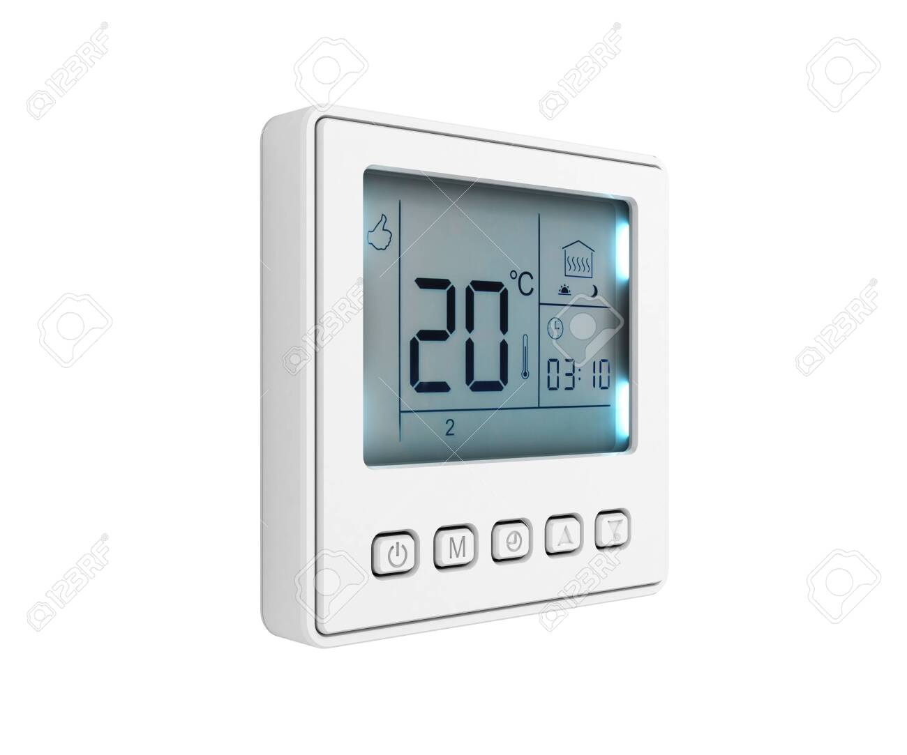 Free download Digital Programmable Thermostat Isolated On White