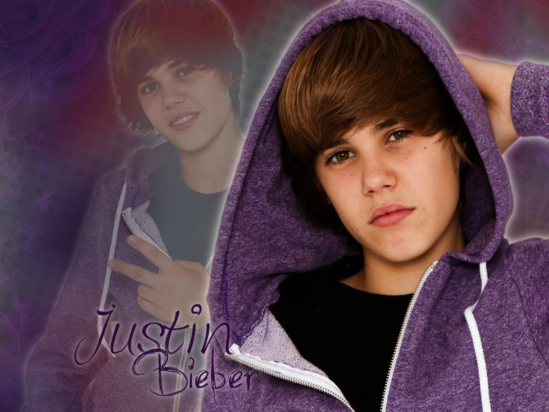 Justin Bieber Purple Wallpaper