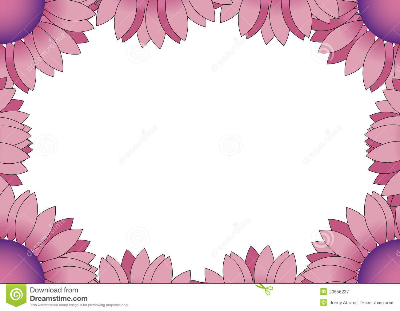 Free download Purple Flowers Clip Art Border id 48541 [957x1300] for