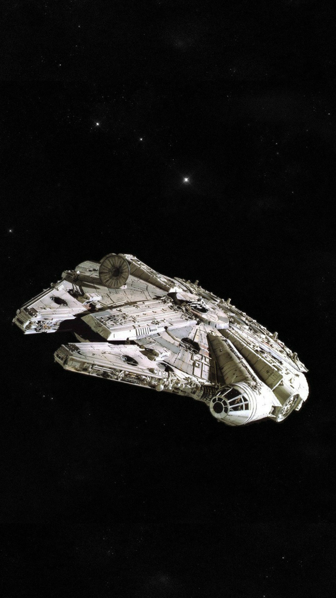 Millennium Falcon Spaceship Star Wars Mobile Wallpaper