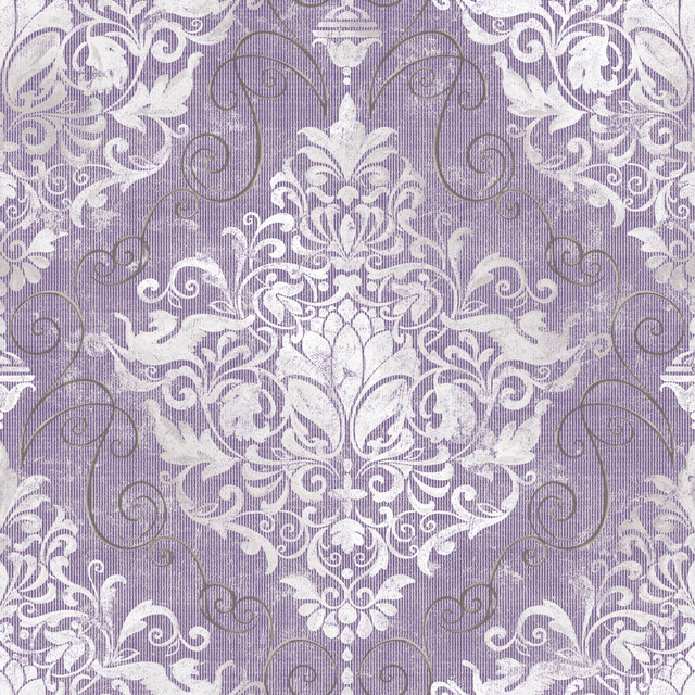 Chandelier Damask Contemporary Wallpaper Toronto By Blue