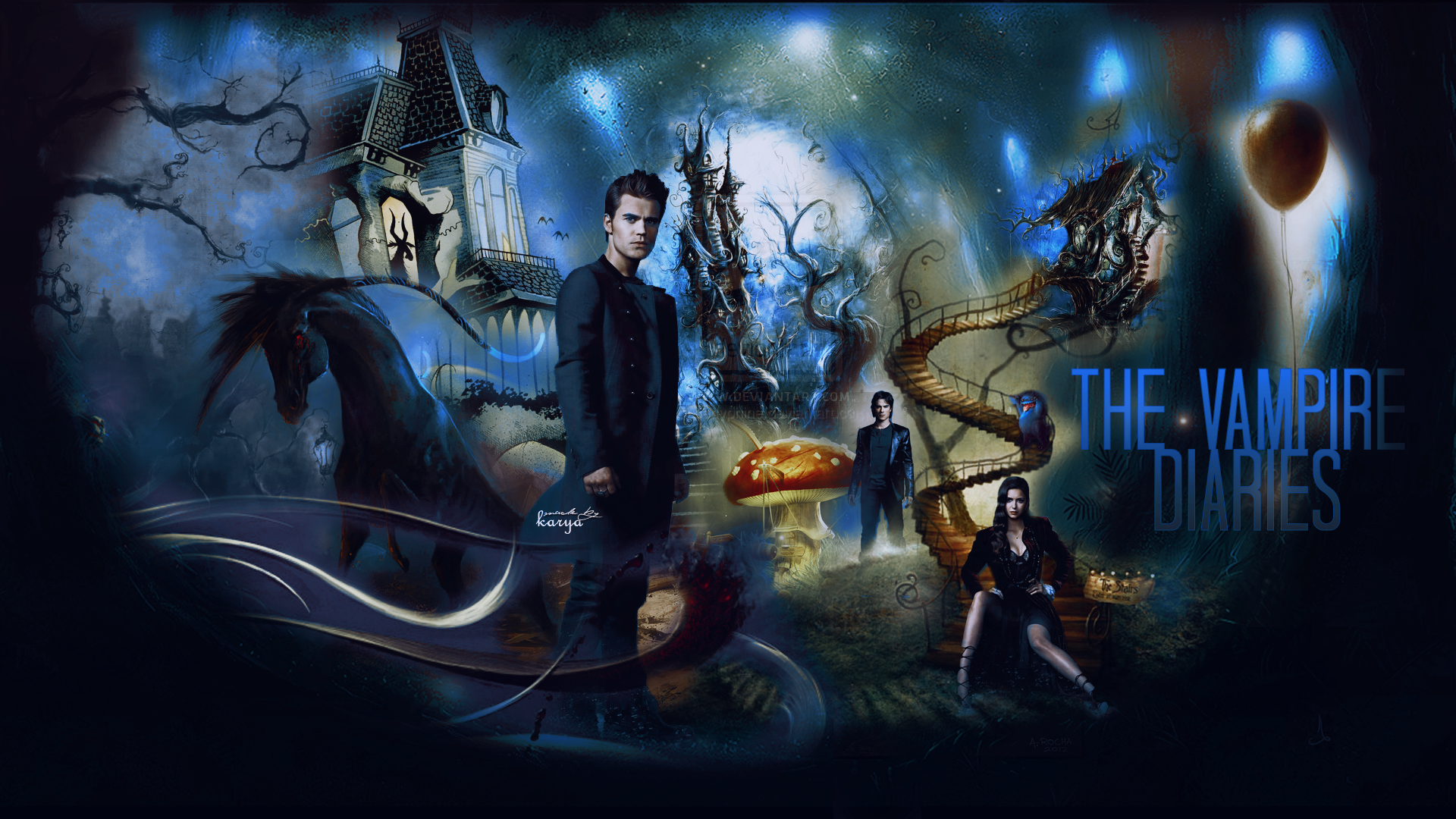 The Vampire Diaries Wallpaper By Justromanova