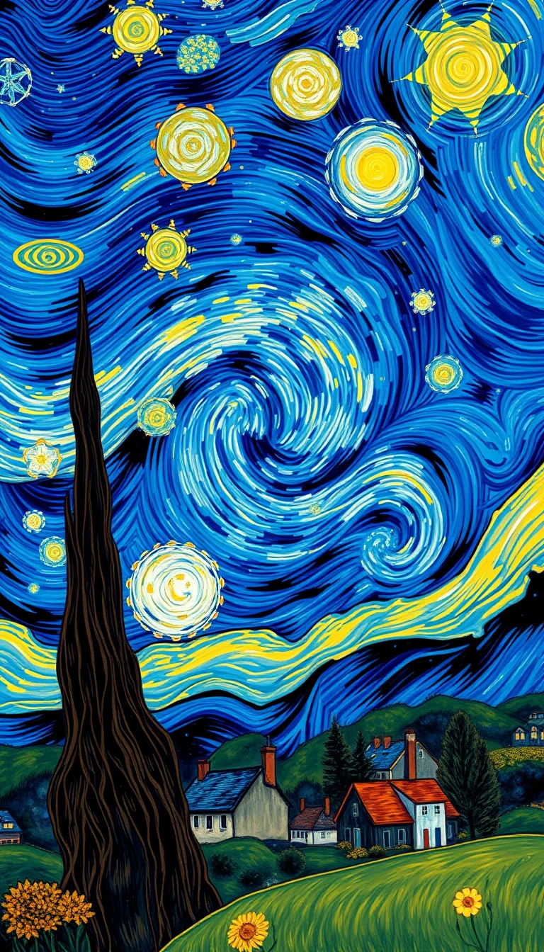 Starry Night Phone Wallpaper
