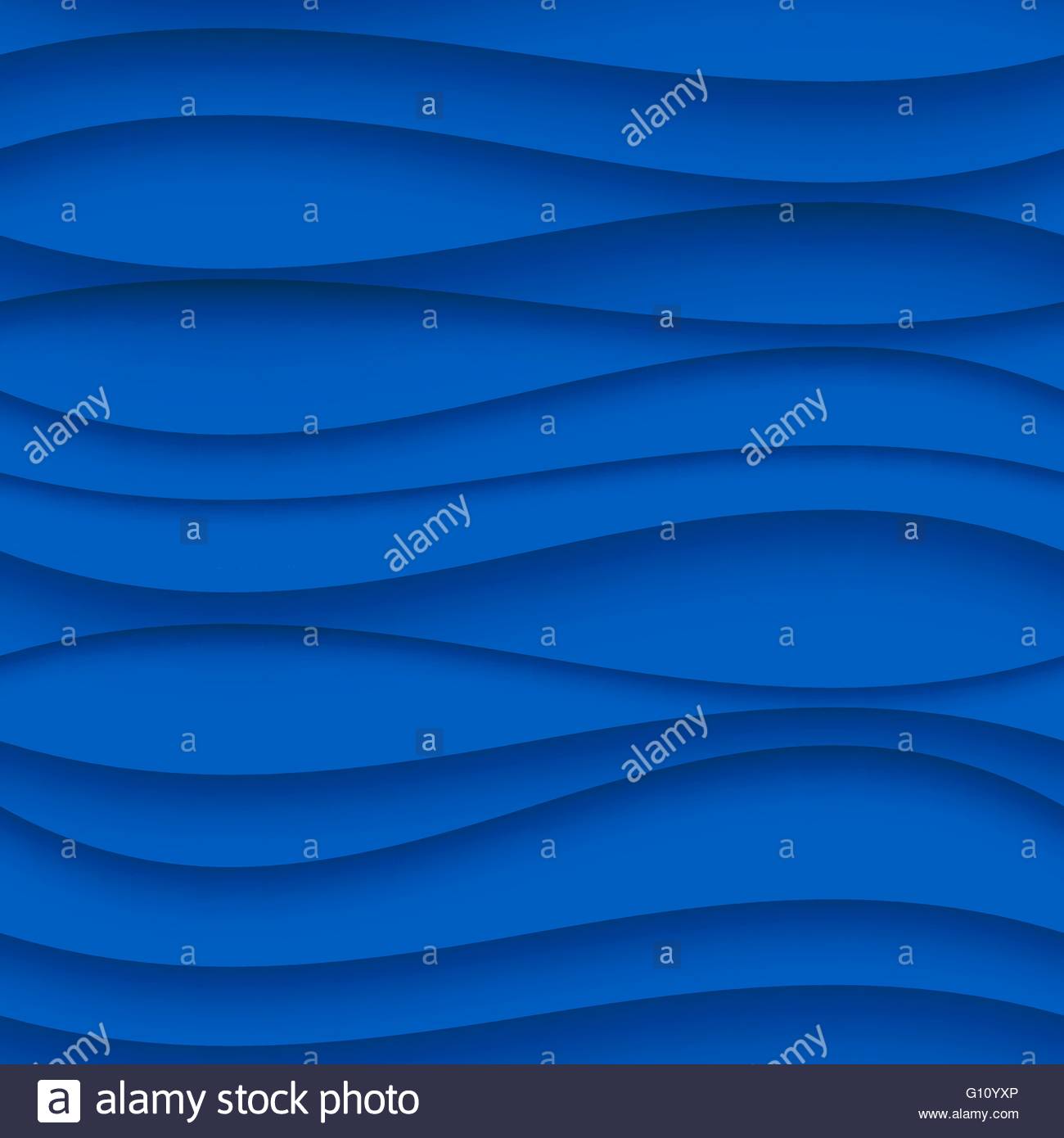 Seamless Wave Pattern Curved Shapes Background Regular Blue wave
