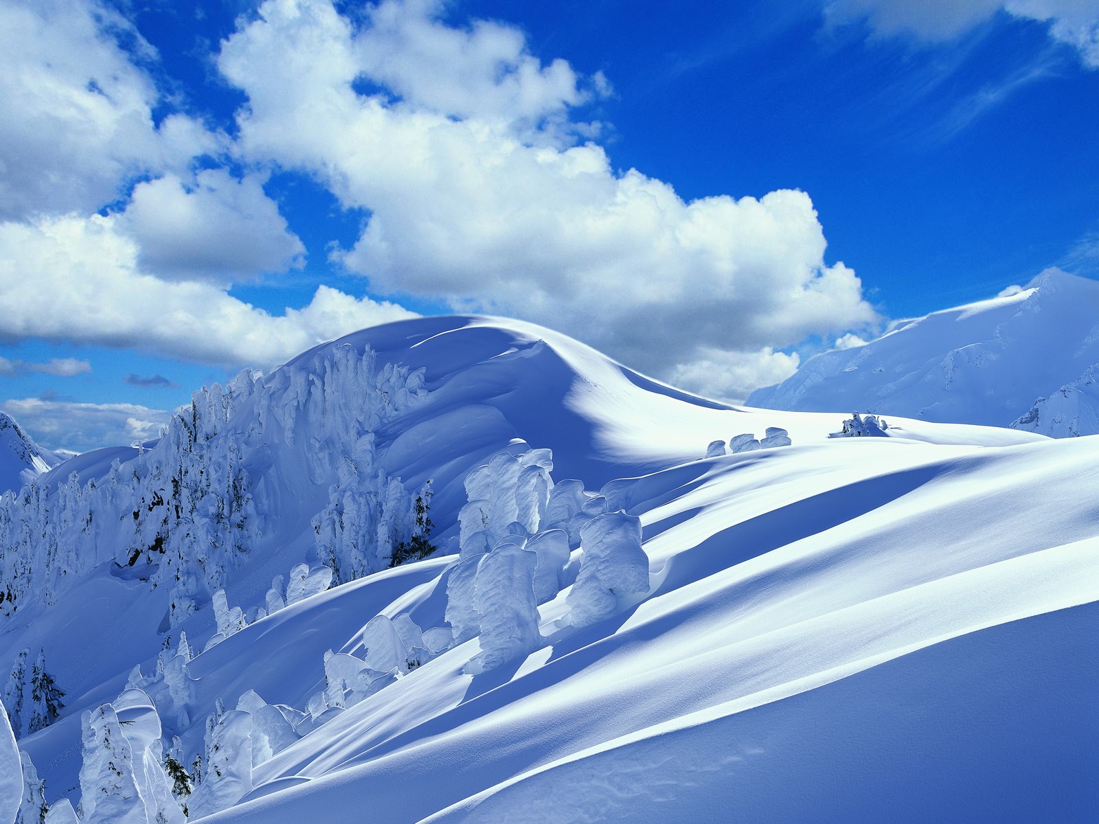 Winter Snow Mountain Desktop Background