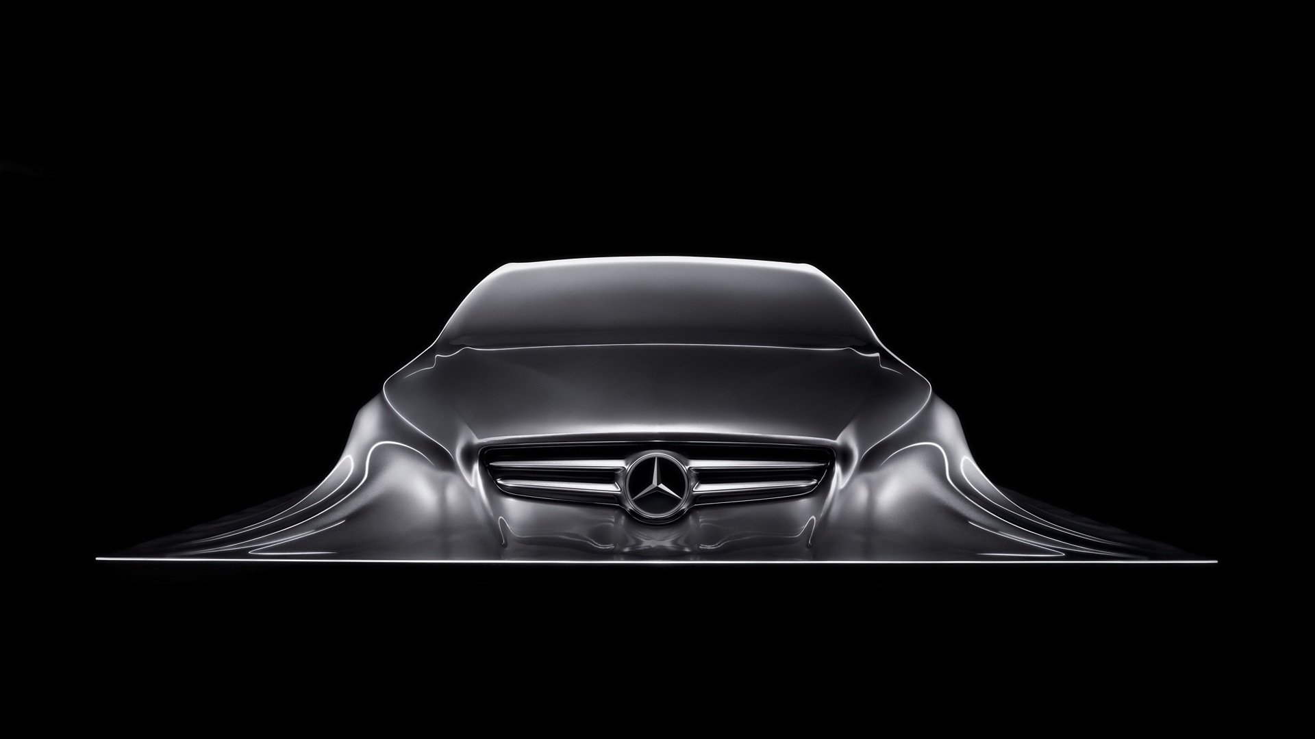 Mercedes Benz Design Sculpture for 1920 x 1080 HDTV 1080p resolution 1920x1080