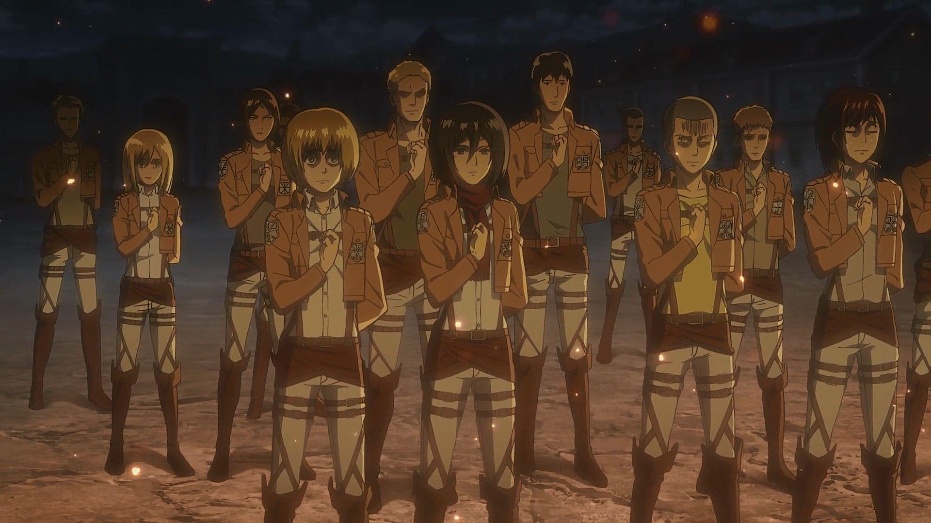 Attack On Titan Salute Blank Template Imgflip