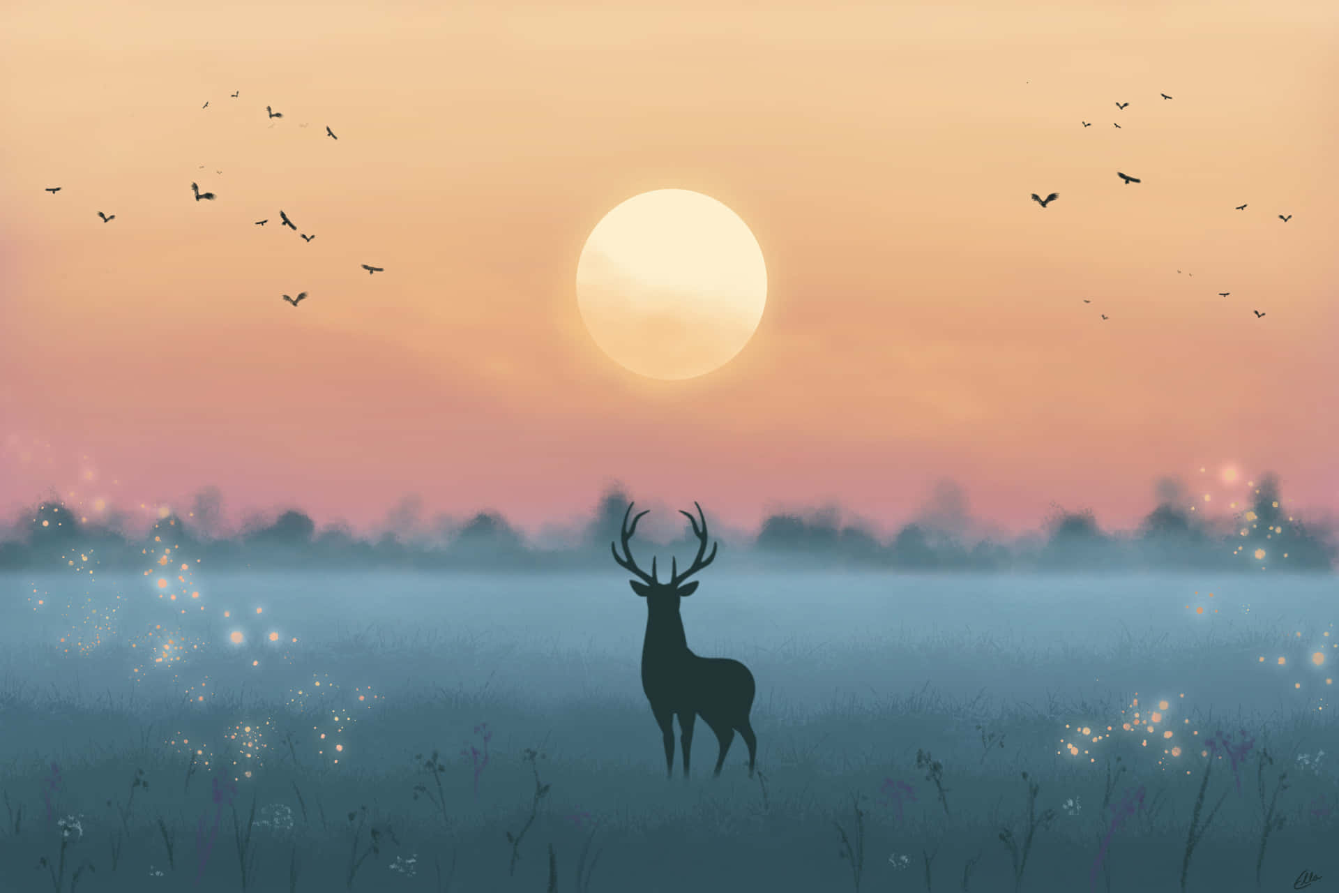 Deer Desktop Wallpaper