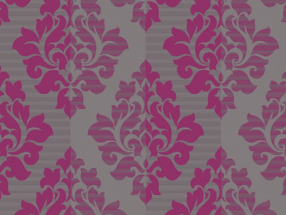 Arthouse Nightfall Flock Damask Pink Wallpaper Delivery