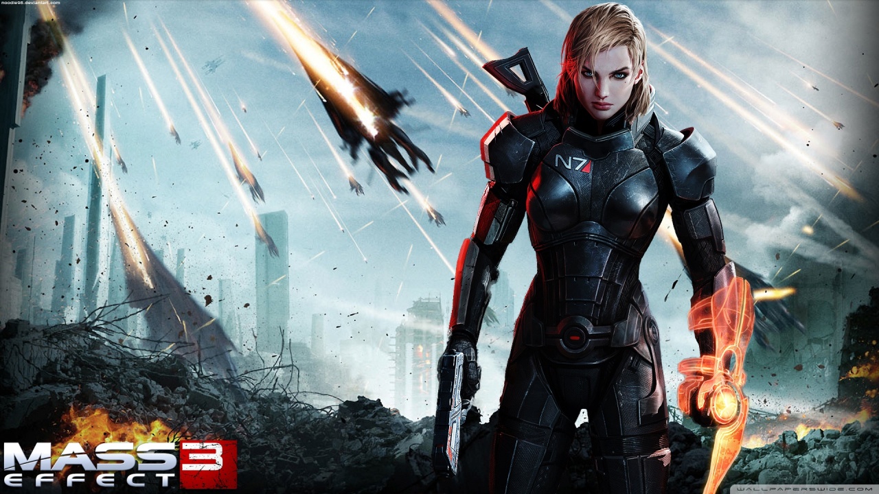 Mass Effect Female Shepard HD Wallpaper Power