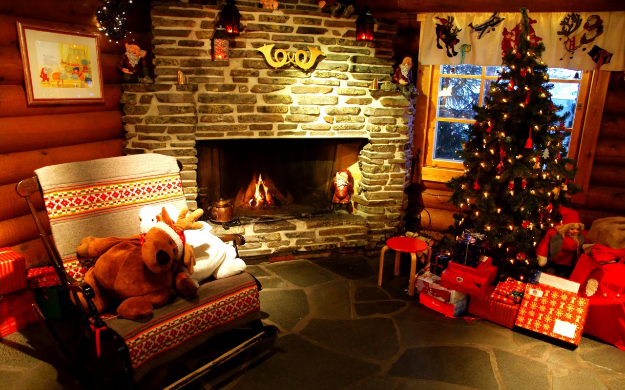 Christmas Home Daydreaming Wallpaper