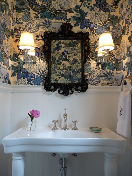 Interior Decline Bathroom Large Scale Wallpaper Florals
