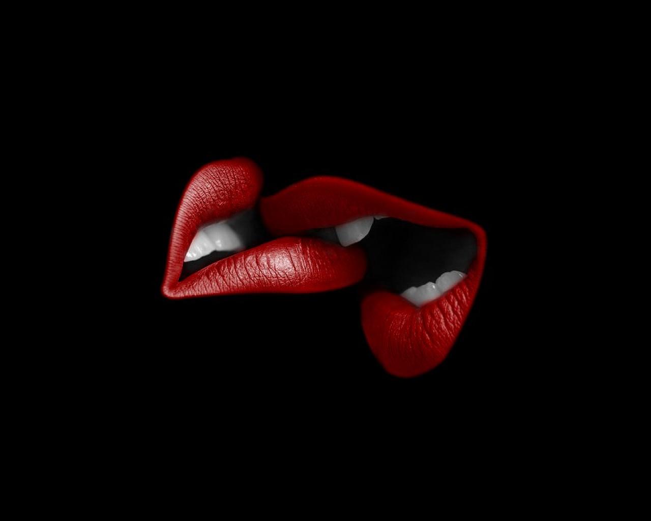 Lips Red Abstract Love HD Wallpaper Hq Desktop
