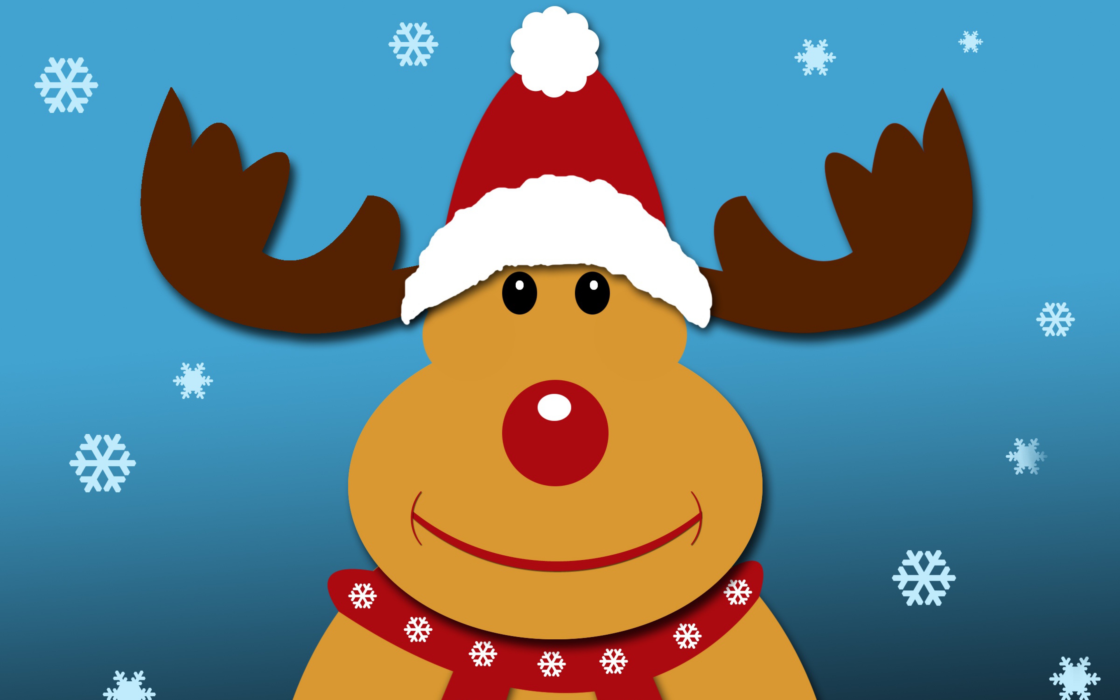 Download Cute Christmas Rudolph The Reindeer Wallpaper  Wallpaperscom
