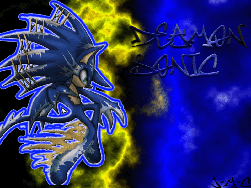 Deamon Sonic Wallpaper Background Theme Desktop