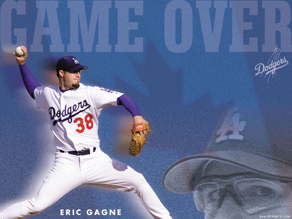 Desktop Wallpaper For Eric Gagne Baseball Los Angeles Dodgers