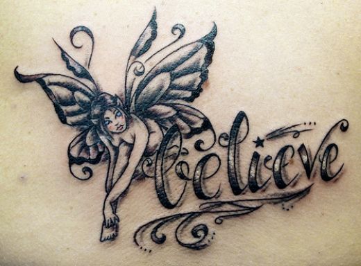 Fairy Believe Tattoo Phone Wallpaper By Char