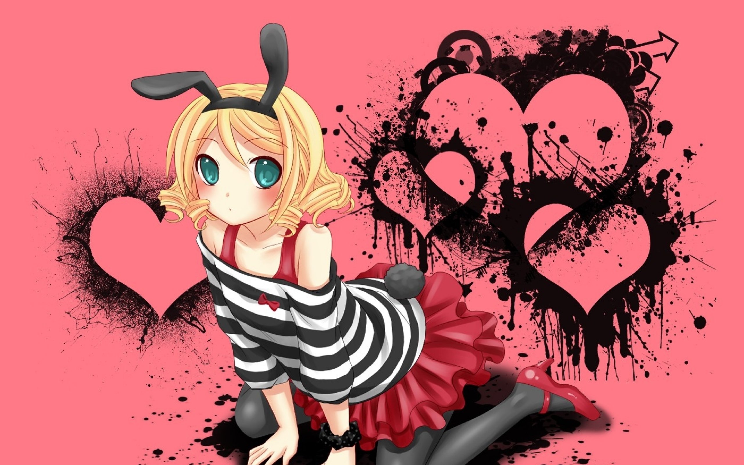 Vocaloid Ecchi Kagamine Rin Pantyhose Animal Ears Bunny