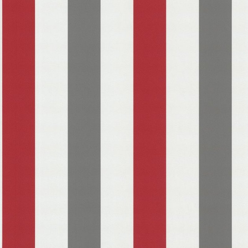 Code Red Stripe Silver White Wallpaper By P S International