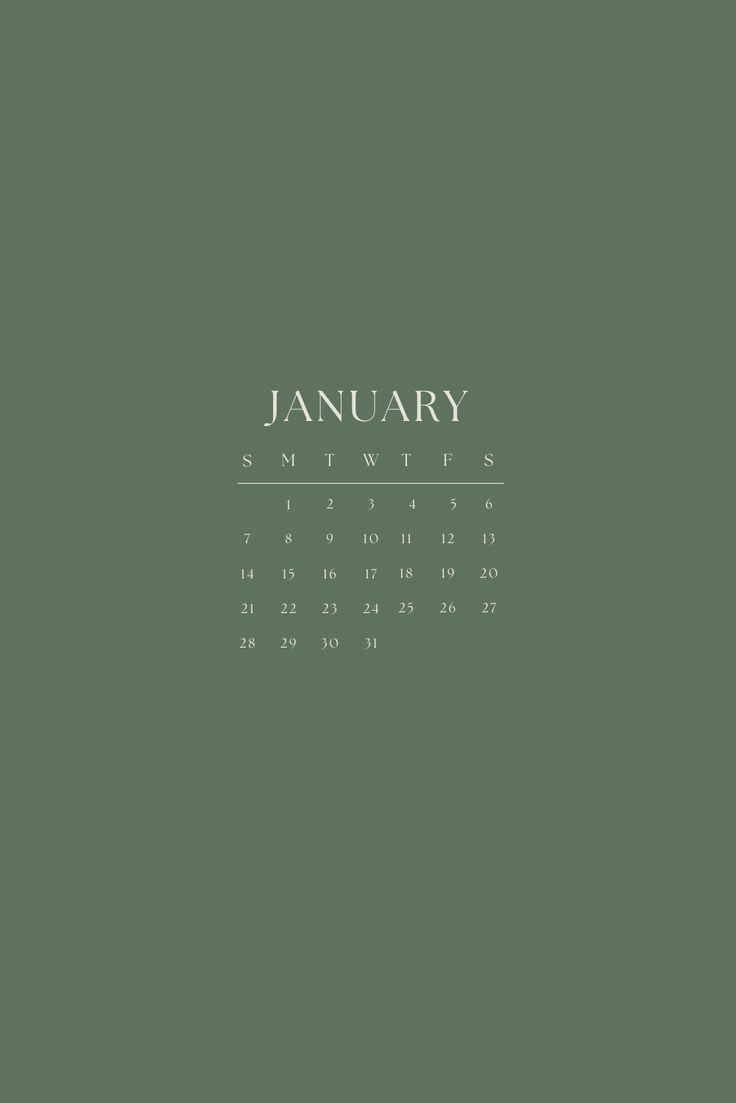 January Calendar Background