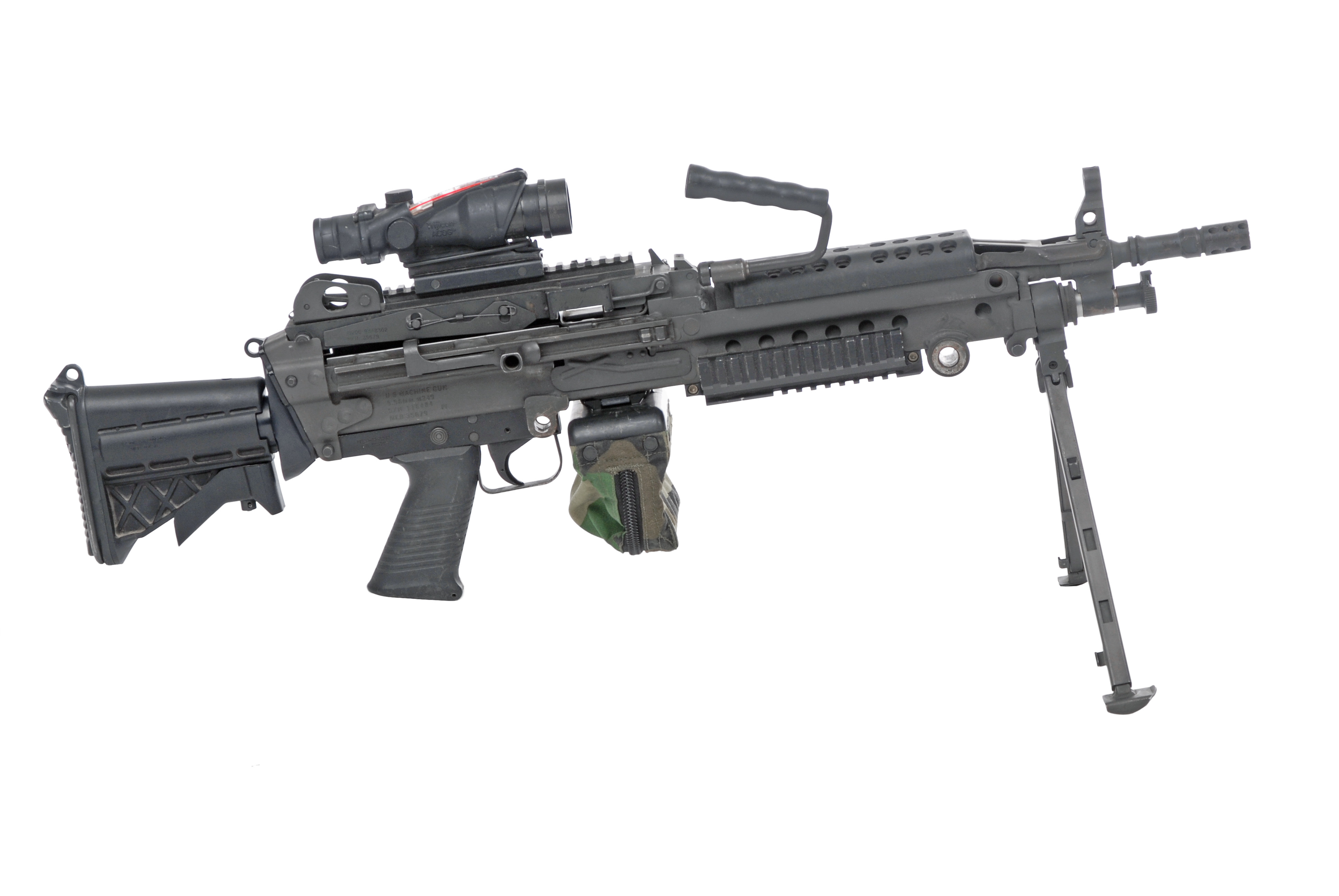 M249 SAW machine weapon gun military t wallpaper 3872x2592 192645