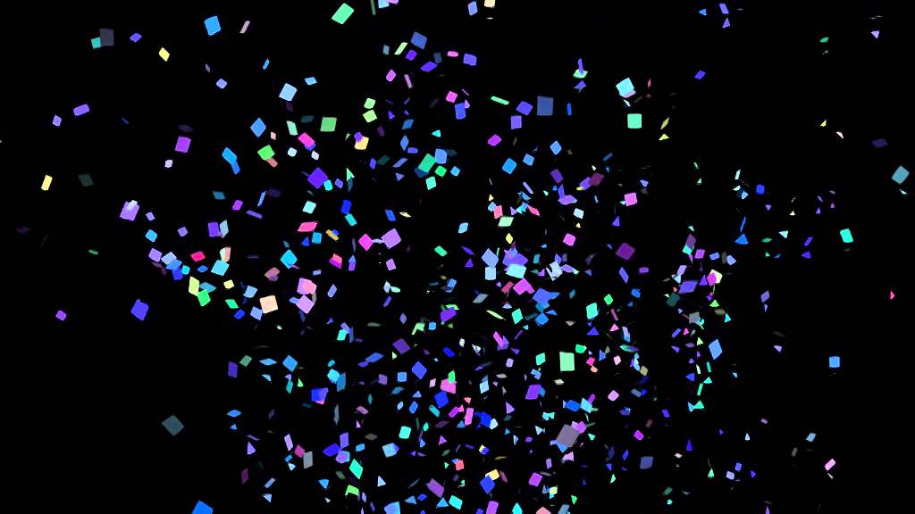 Free download Confetti on black background after effects [1024x576] for