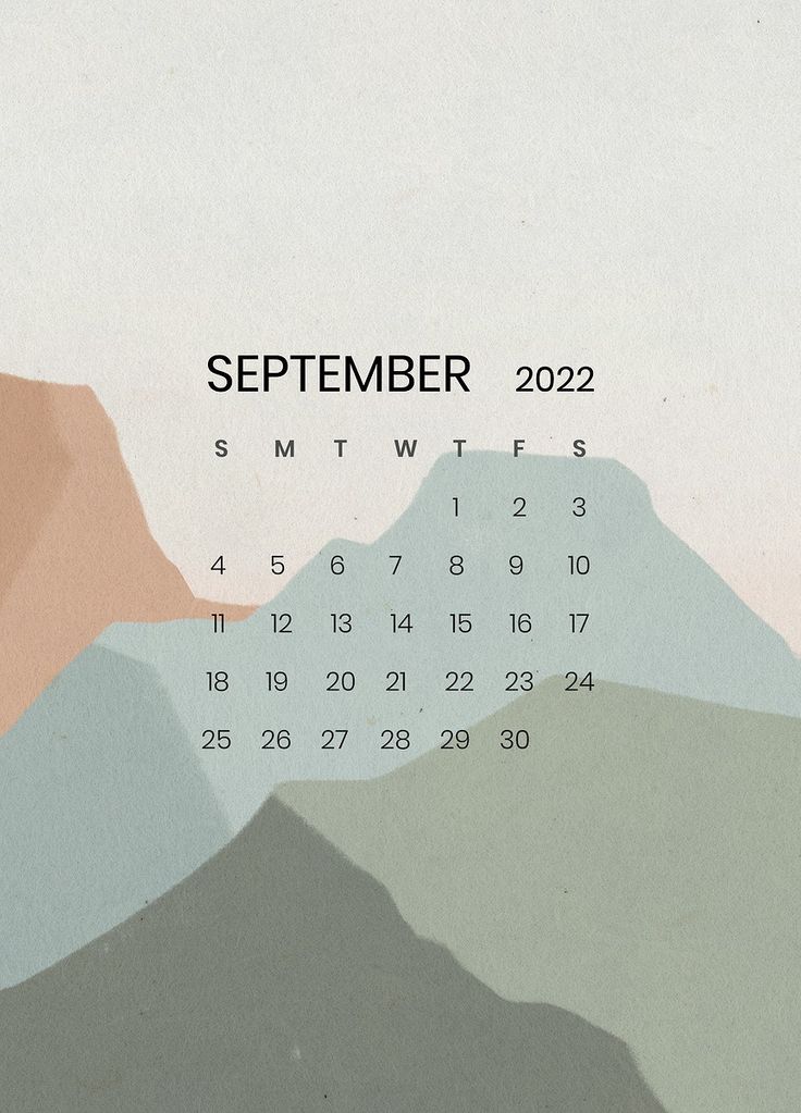 Download psd image of Mountain monthly editable calendar 736x1023