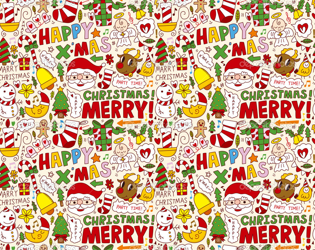 Christmas Pattern Background Full Desktop Background