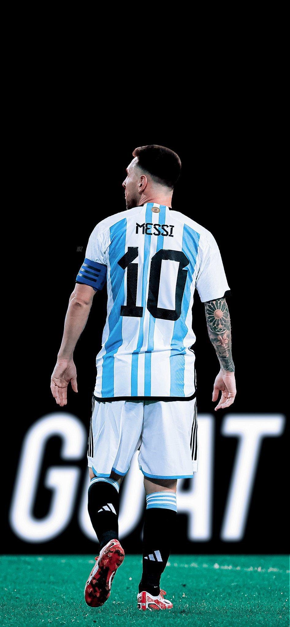 Lionel Messi In Argentina Jersey Wallpaper Mobcup